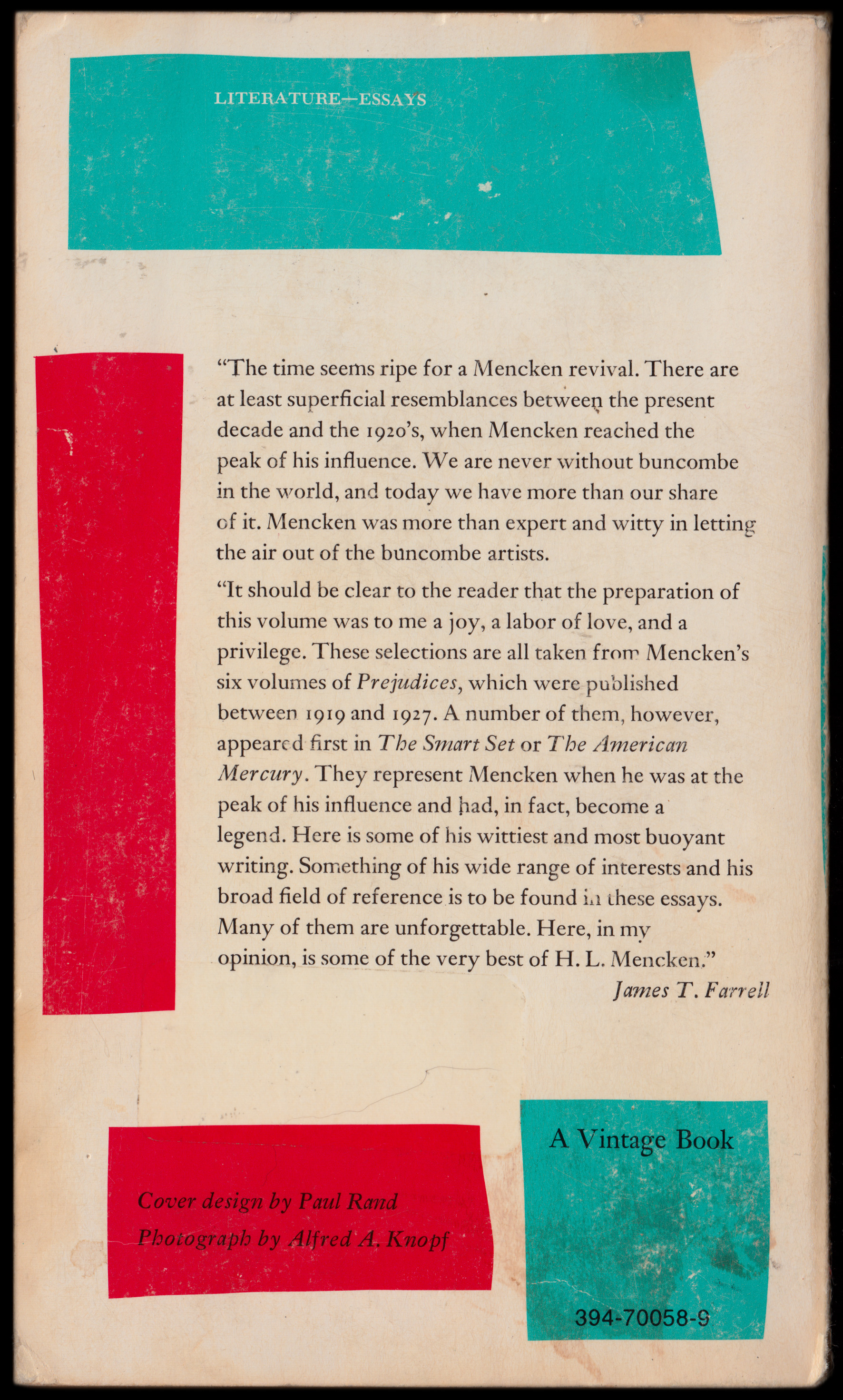Prejudices — A Selection